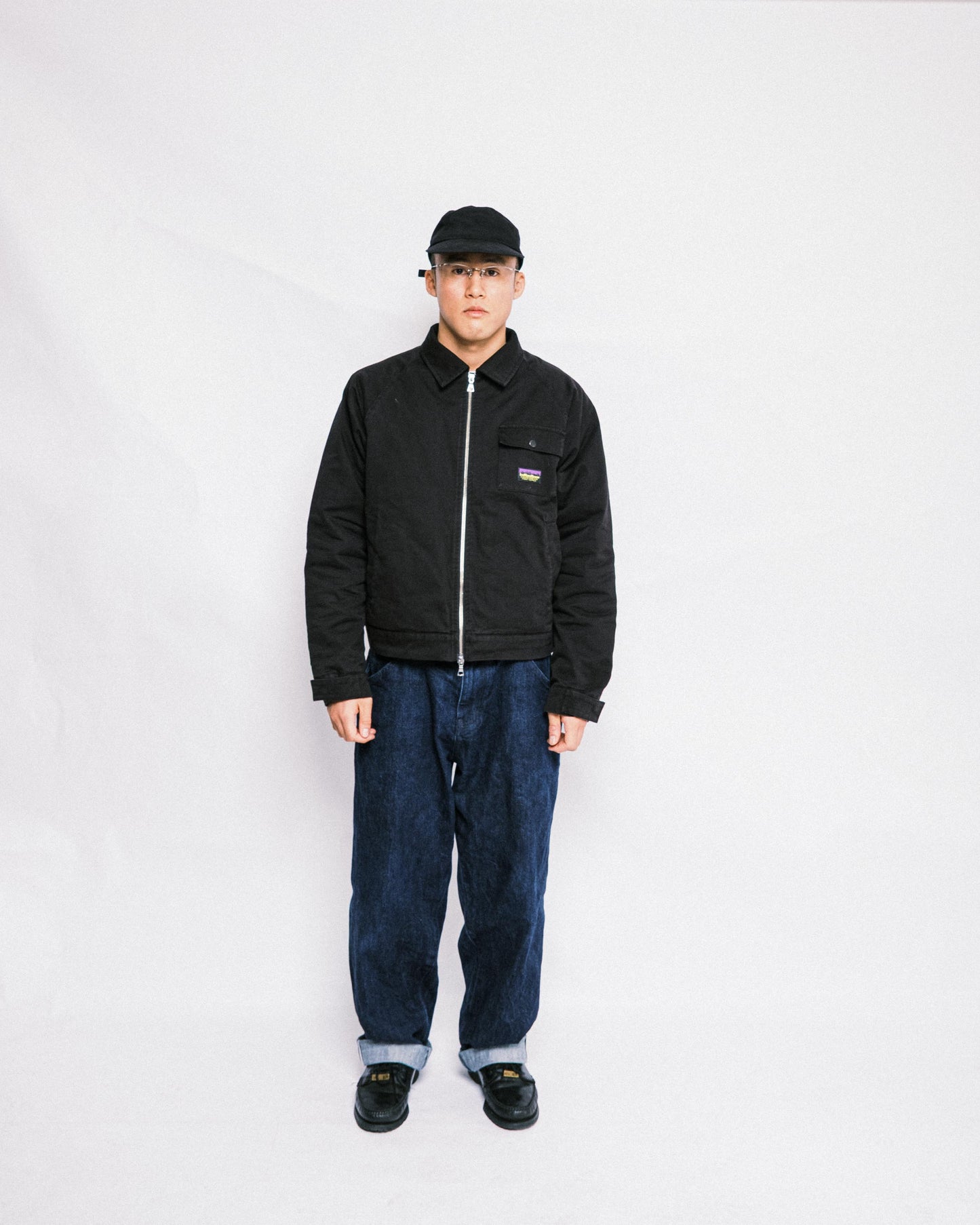 108WAREHOUSE - Work Jacket (Padded) - Washed Black