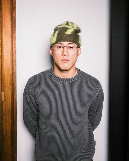 Gramicci - Mohair Burly Runningman Beanie - Chartreuse
