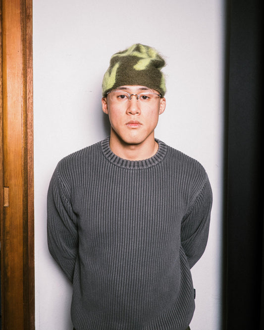 Gramicci - Mohair Burly Runningman Beanie - Chartreuse