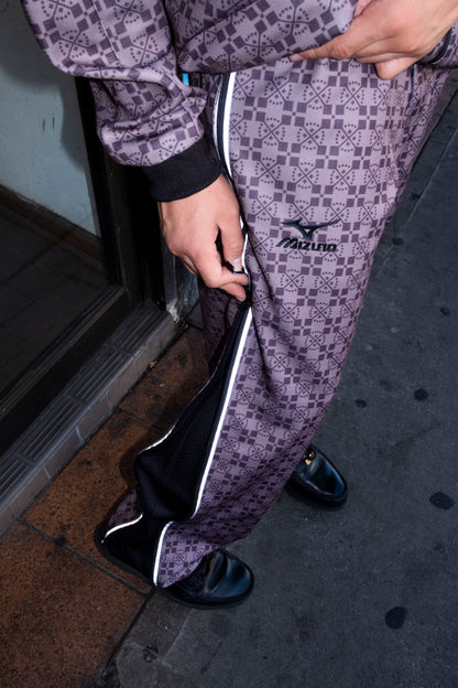 Demarcolab x Mizuno - Training Pants - Brown Pattern