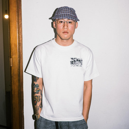 108WAREHOUSE - White Shop T-Shirt - Camo