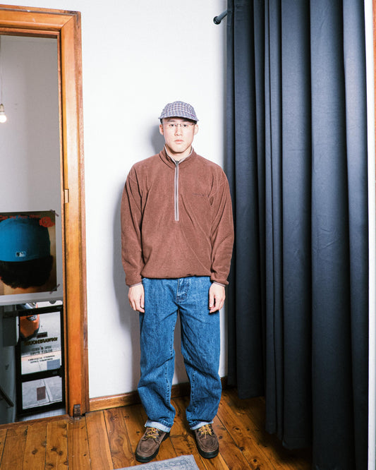 Montbell Brown 1/2 Zip Fleece Sweater