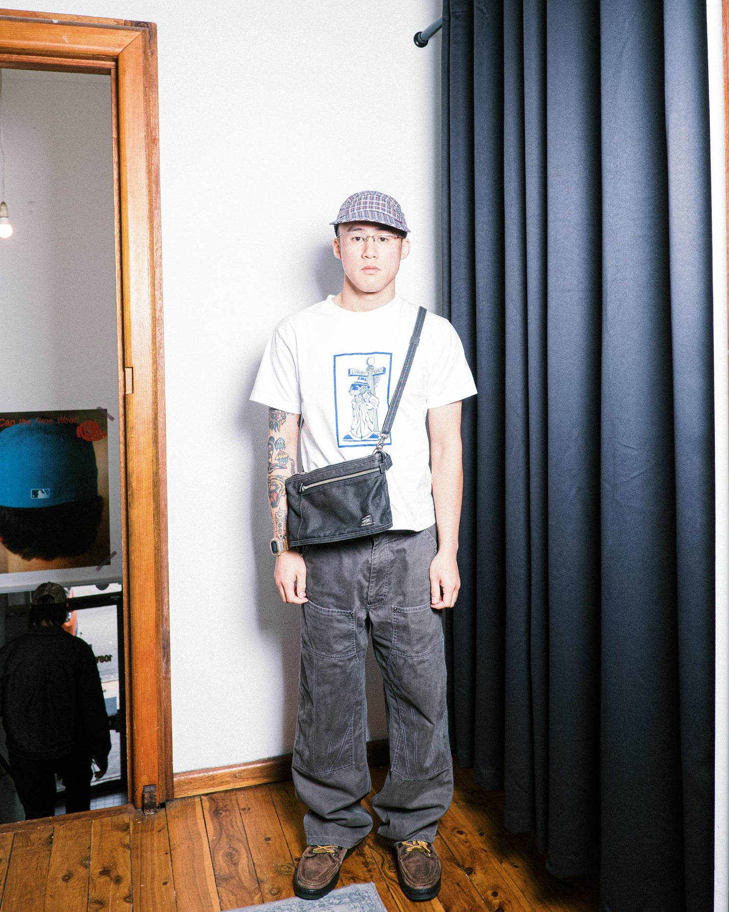 Porter Denim Side Bag