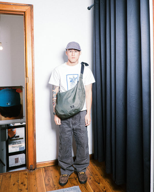 Porter Green Circular Side Bag