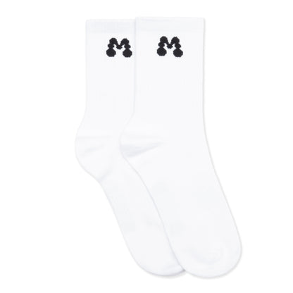 Momotoys - Bubble M Logo Socks - White