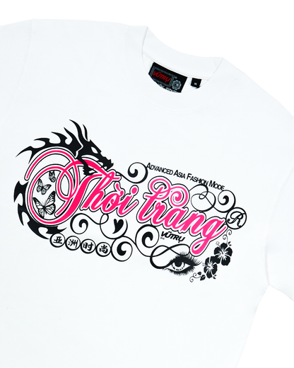 VUTRU Inc - Advanced Asia Fashion Mode T-Shirt - White