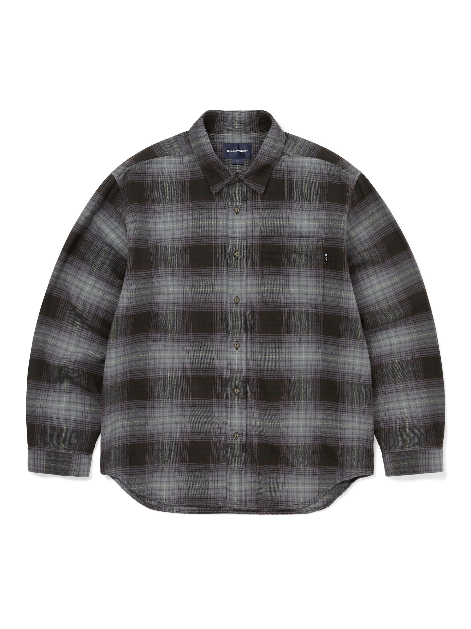 Thisisneverthat - Flannel Check Shirt - Off Black – 108WAREHOUSE