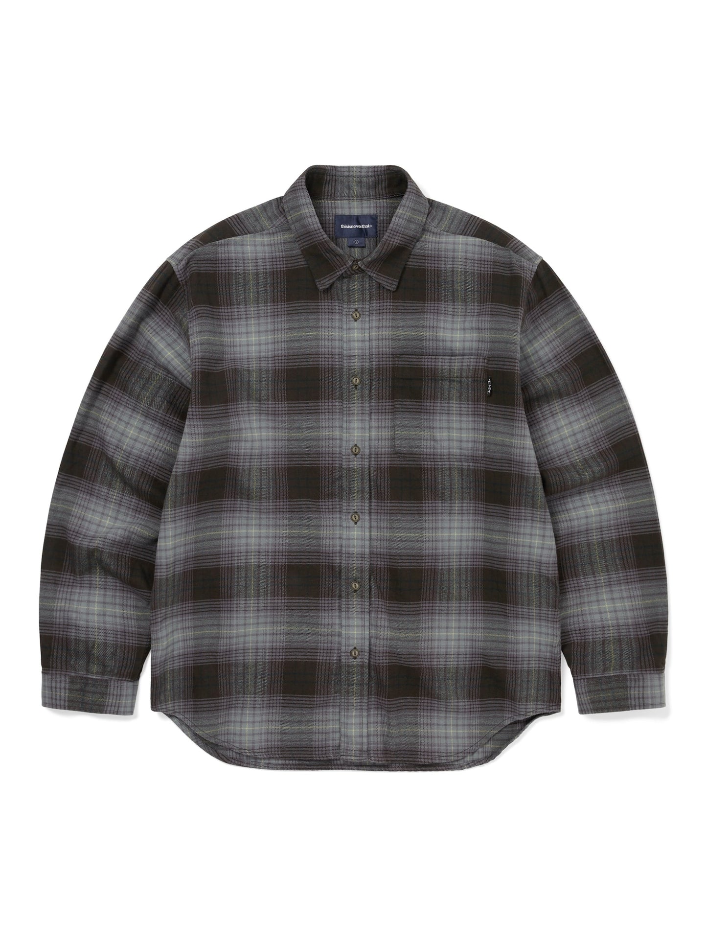 Thisisneverthat - Flannel Check Shirt - Off Black