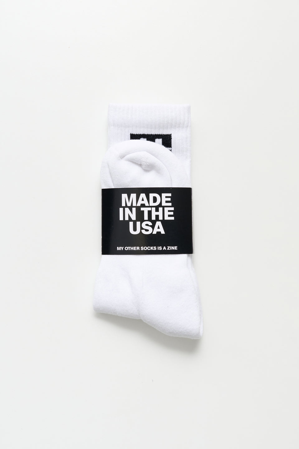 Friend Editions - Monogram Socks - Black/White