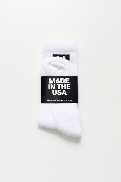 Friend Editions - Monogram Socks - Black/White