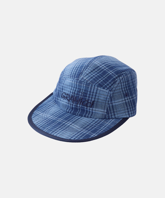 Gramicci - Long Bill Cap - Indigo Checkered Plaid