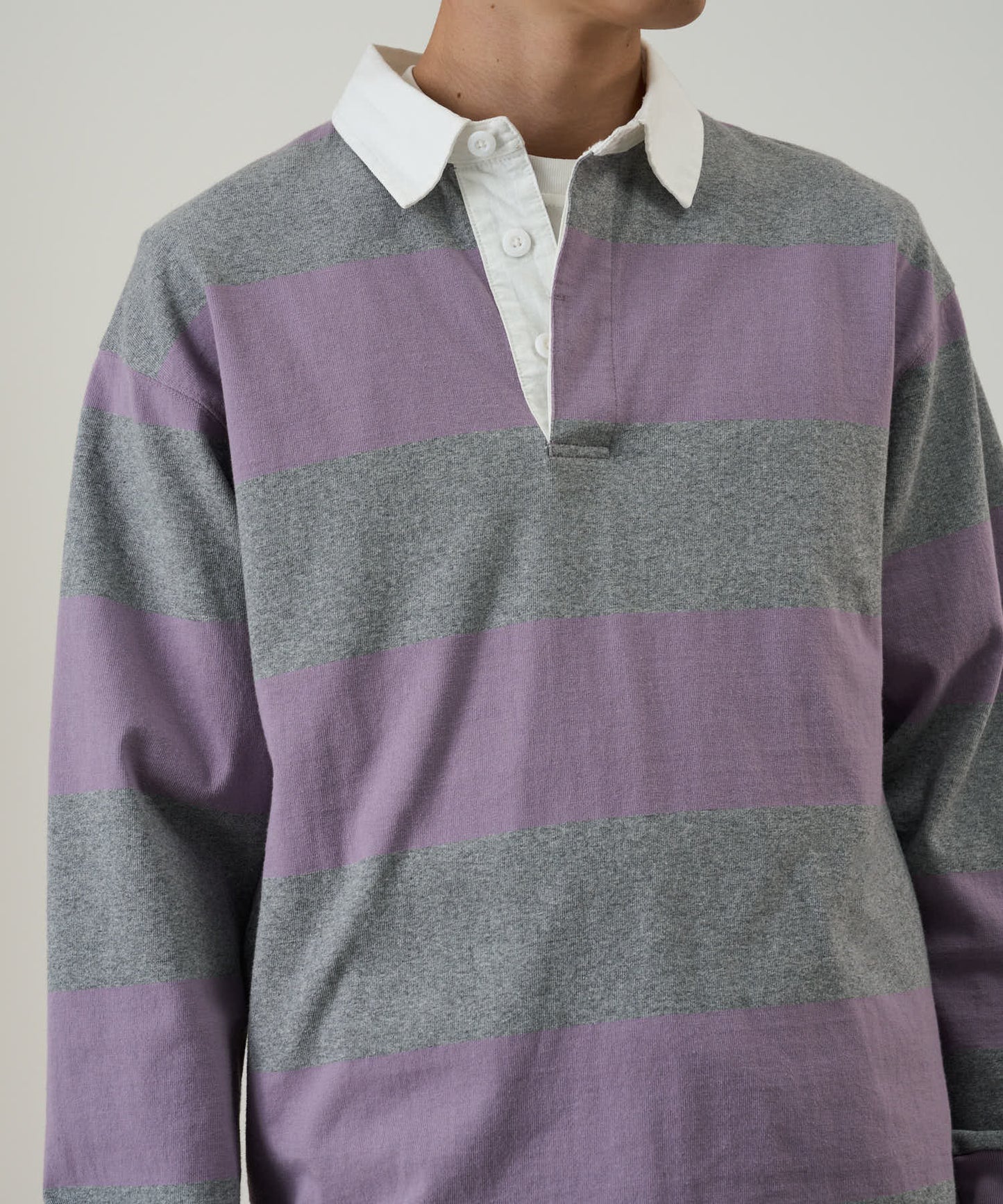 Gramicci - Langdon Rugby Shirt - Heather/Purple