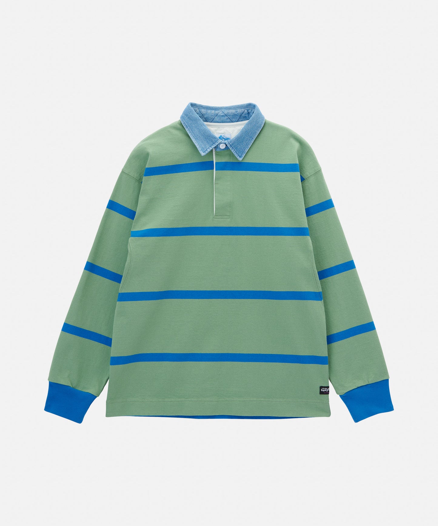 Gramicci - Langdon Rugby Shirt - Olive/Blue