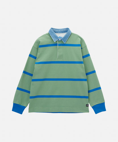 Gramicci - Langdon Rugby Shirt - Olive/Blue