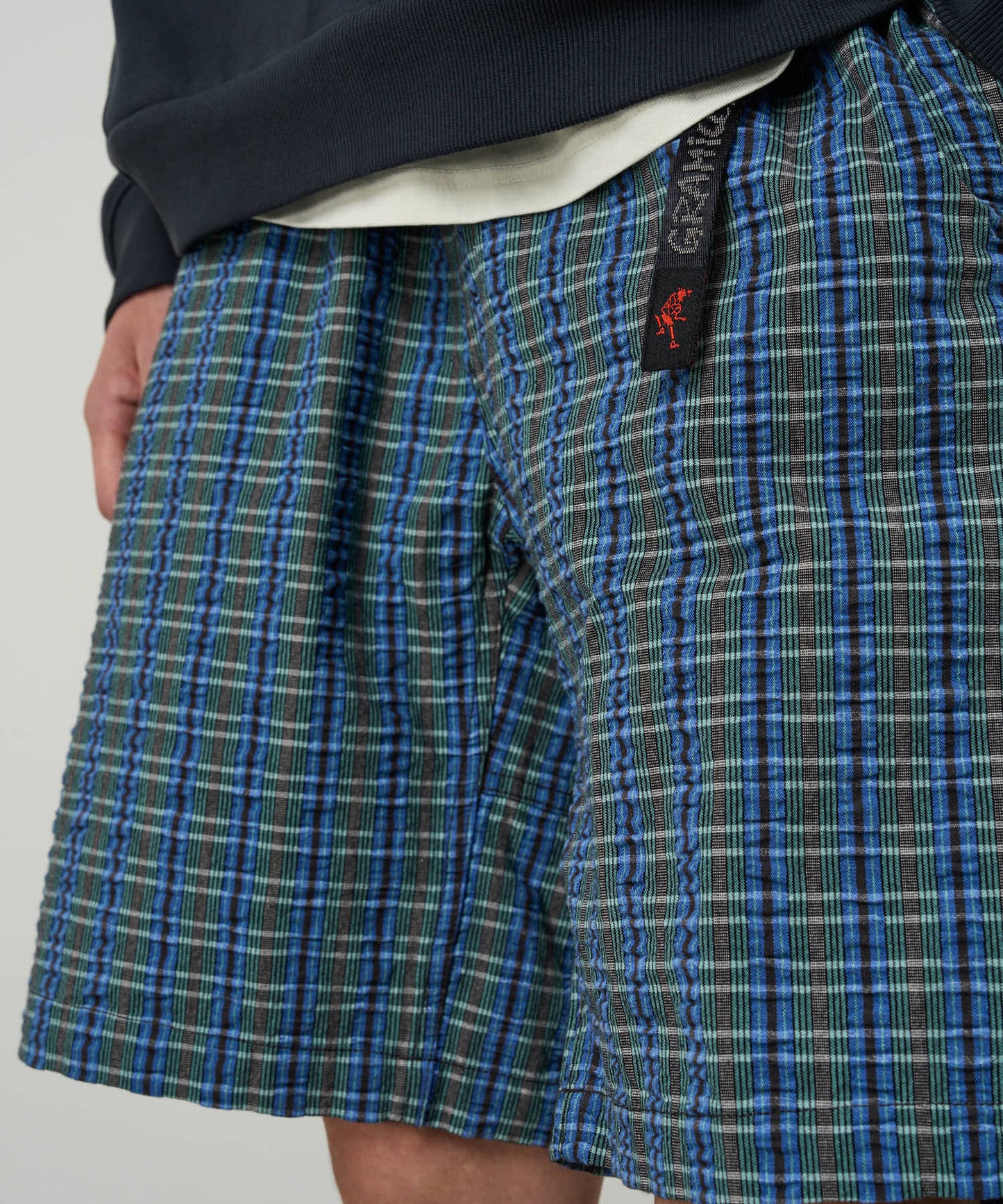 Gramicci - O.G. G-short Seersucker Plaid - Multi Stripe