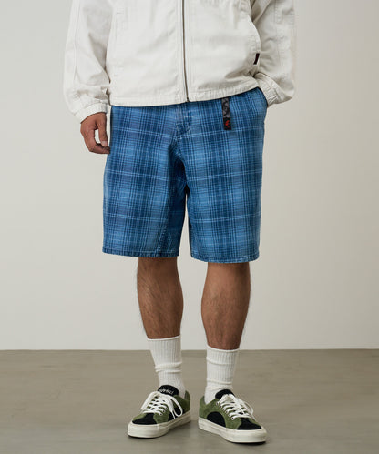 Gramicci - Lagoon Short Denim Plaid - Blue Plaid