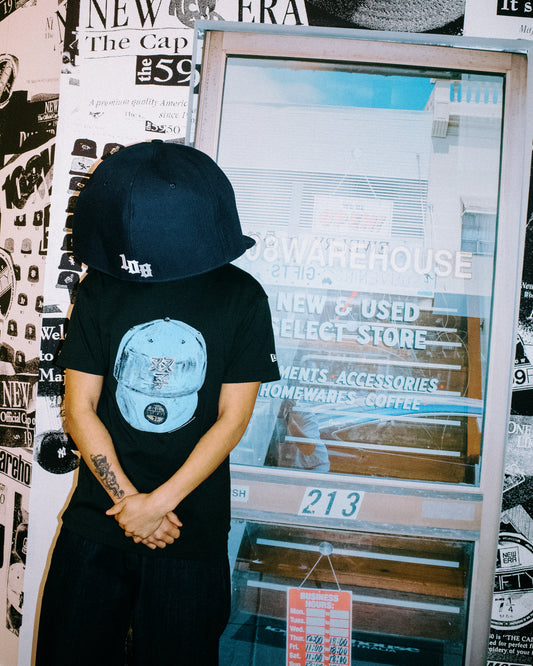 108Warehouse x New Era TEE - Pandasex - Sky Blue / Black