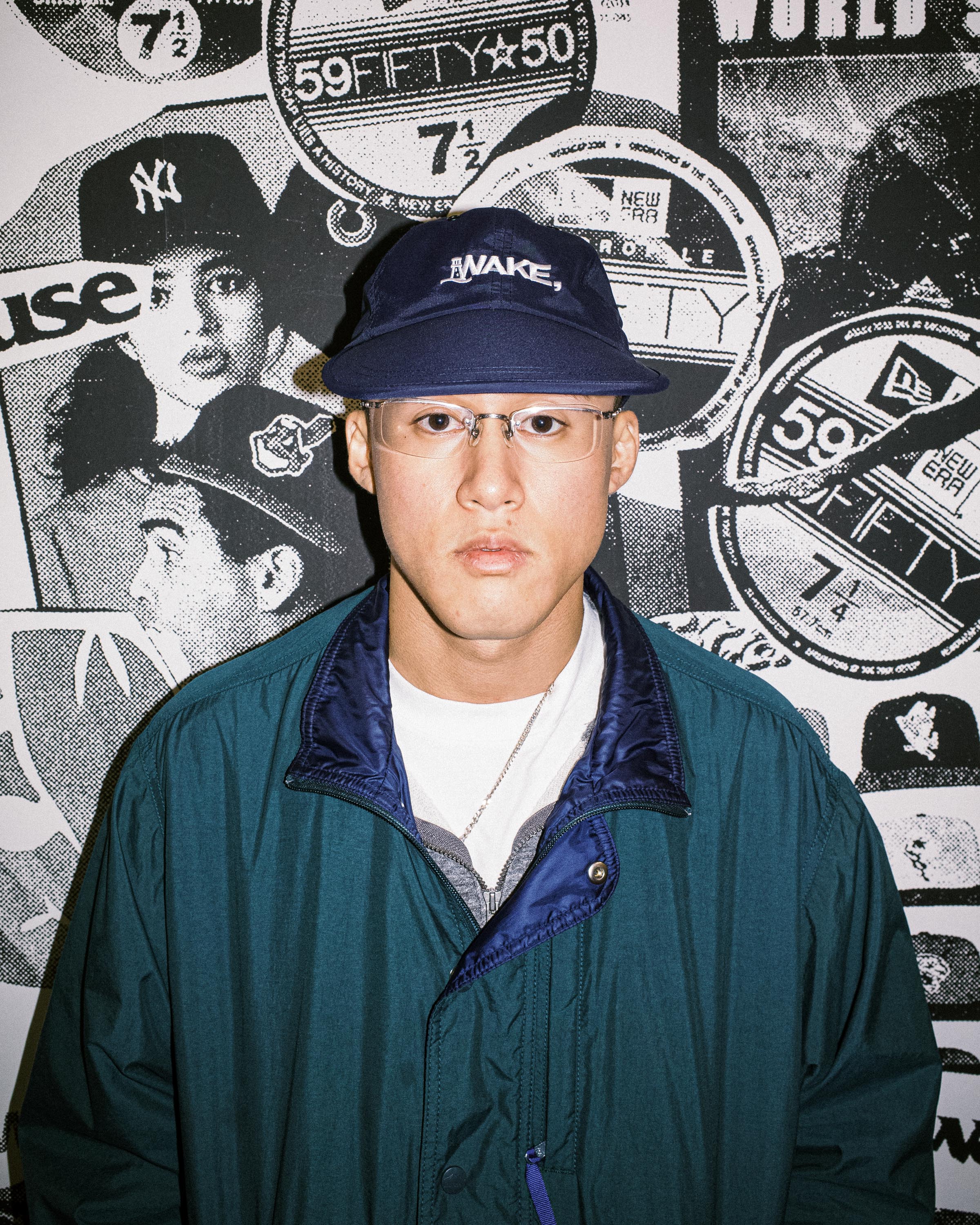 108WAREHOUSE x WAKE - Nylon LB Cap - Navy
