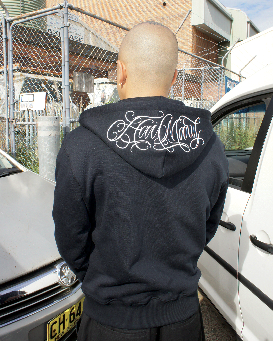 HAIL MARY X KILLJOY - Embroidered Hood - Black