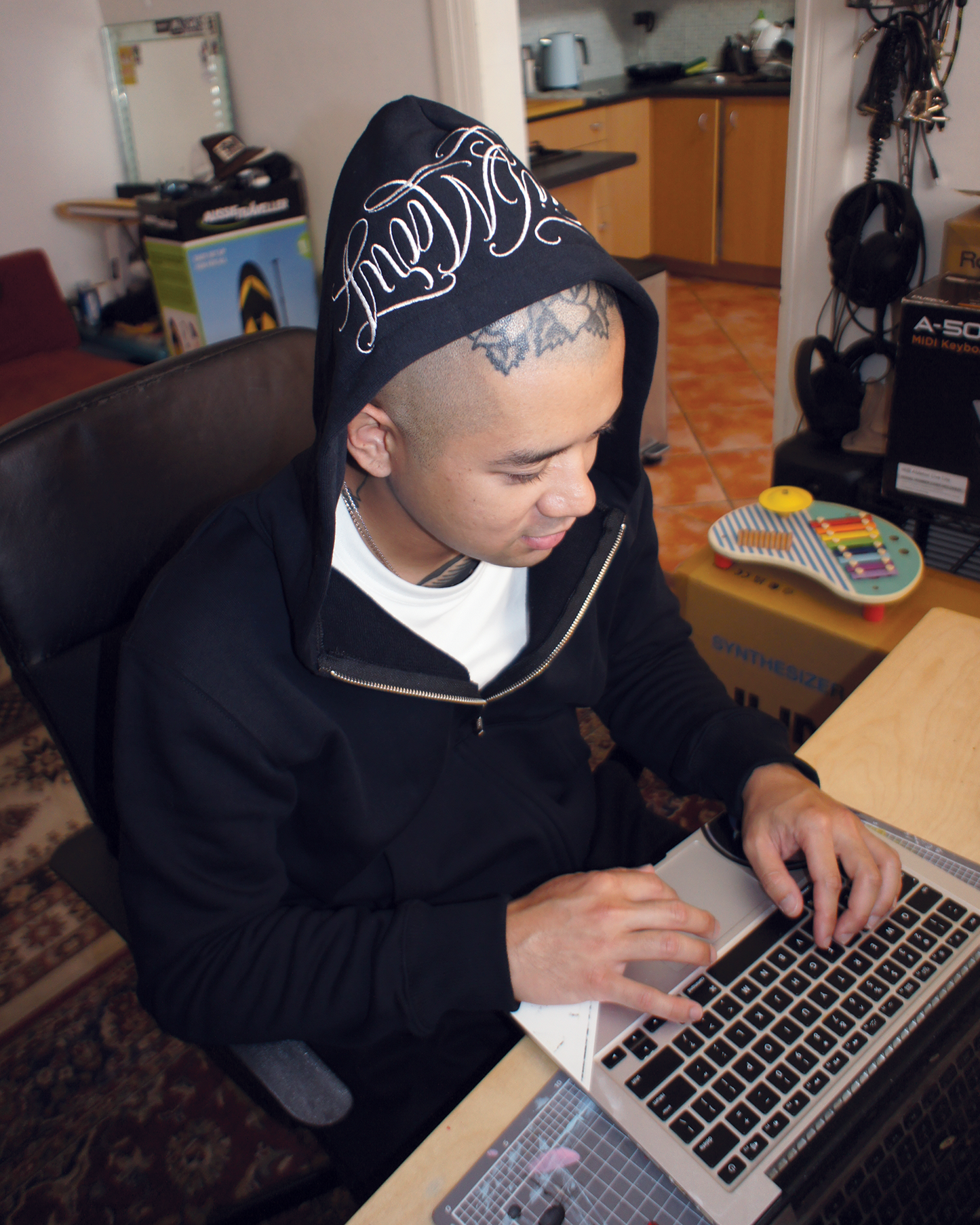 HAIL MARY X KILLJOY - Embroidered Hood - Black