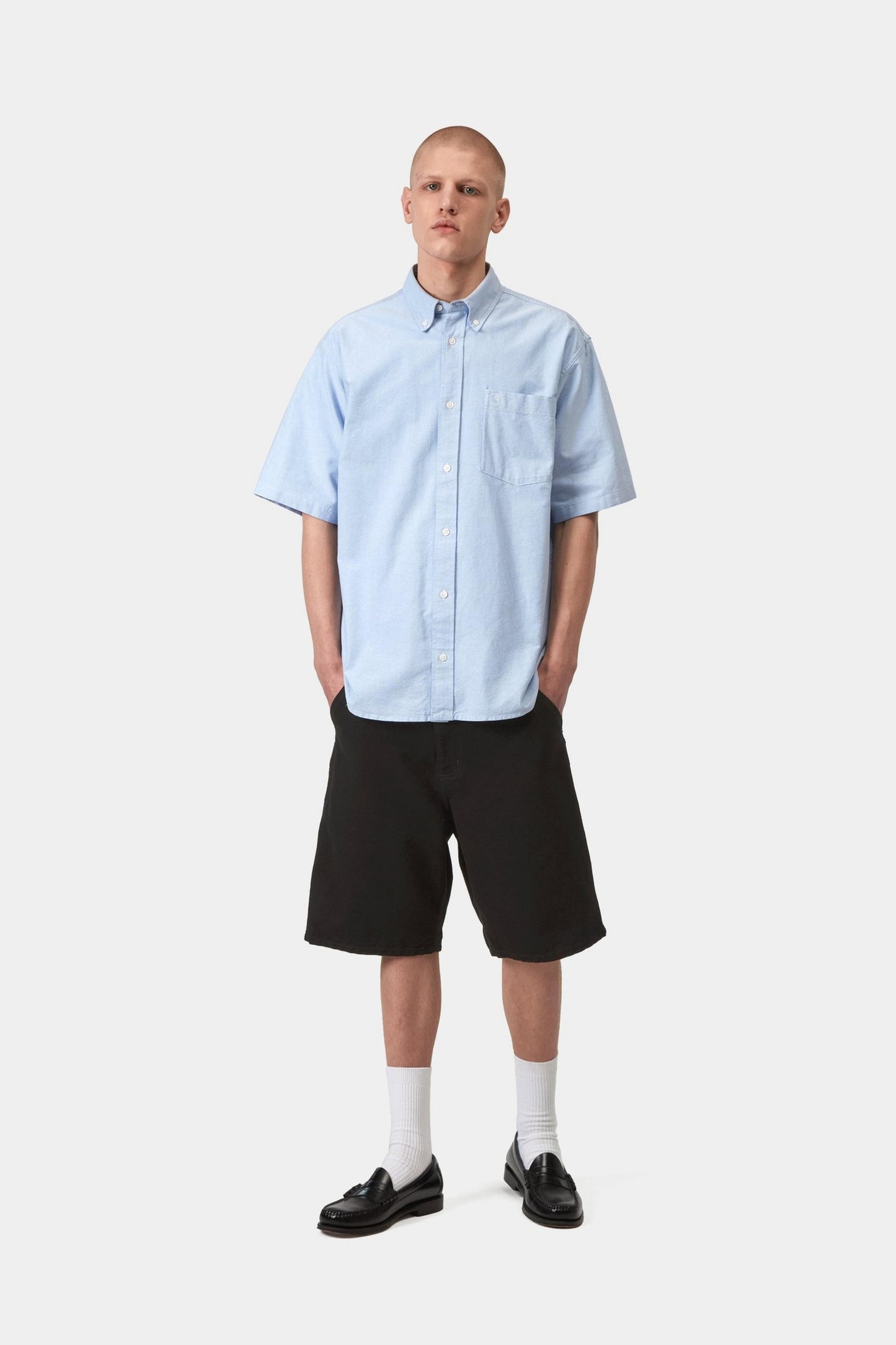 Carhartt WIP - Single Knee Short - Black Rinsed