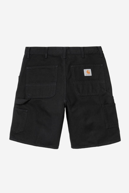 Carhartt WIP - Single Knee Short - Black Rinsed