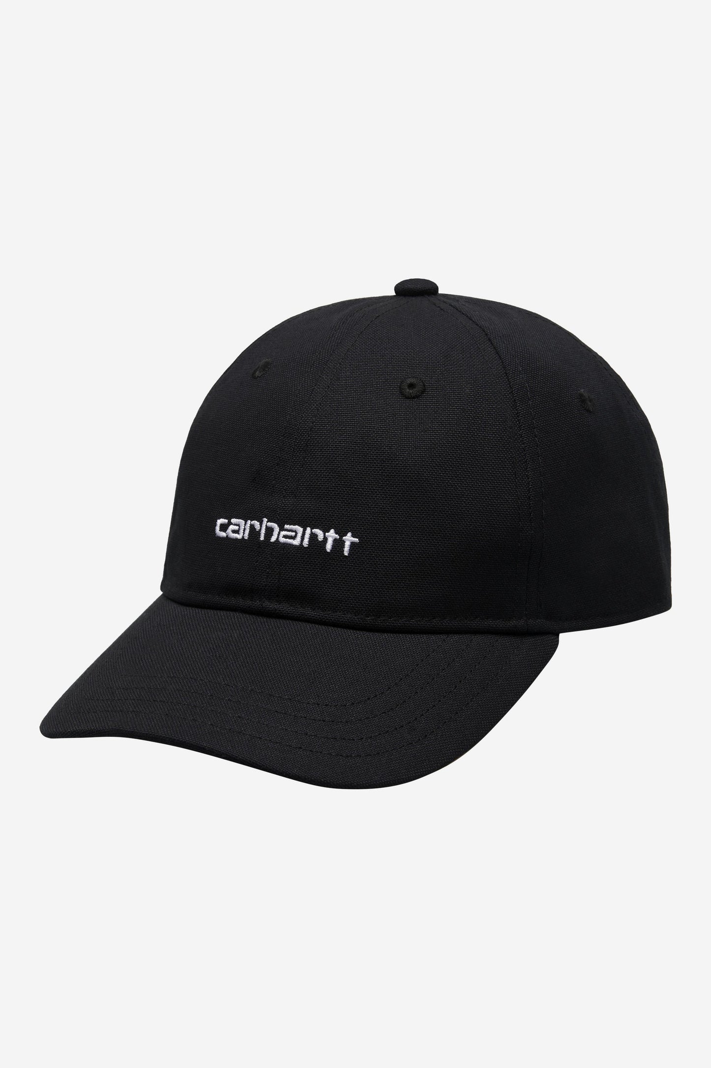 Carhartt WIP - Canvas Script Cap - Black/White