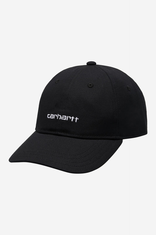 Carhartt WIP - Canvas Script Cap - Black/White