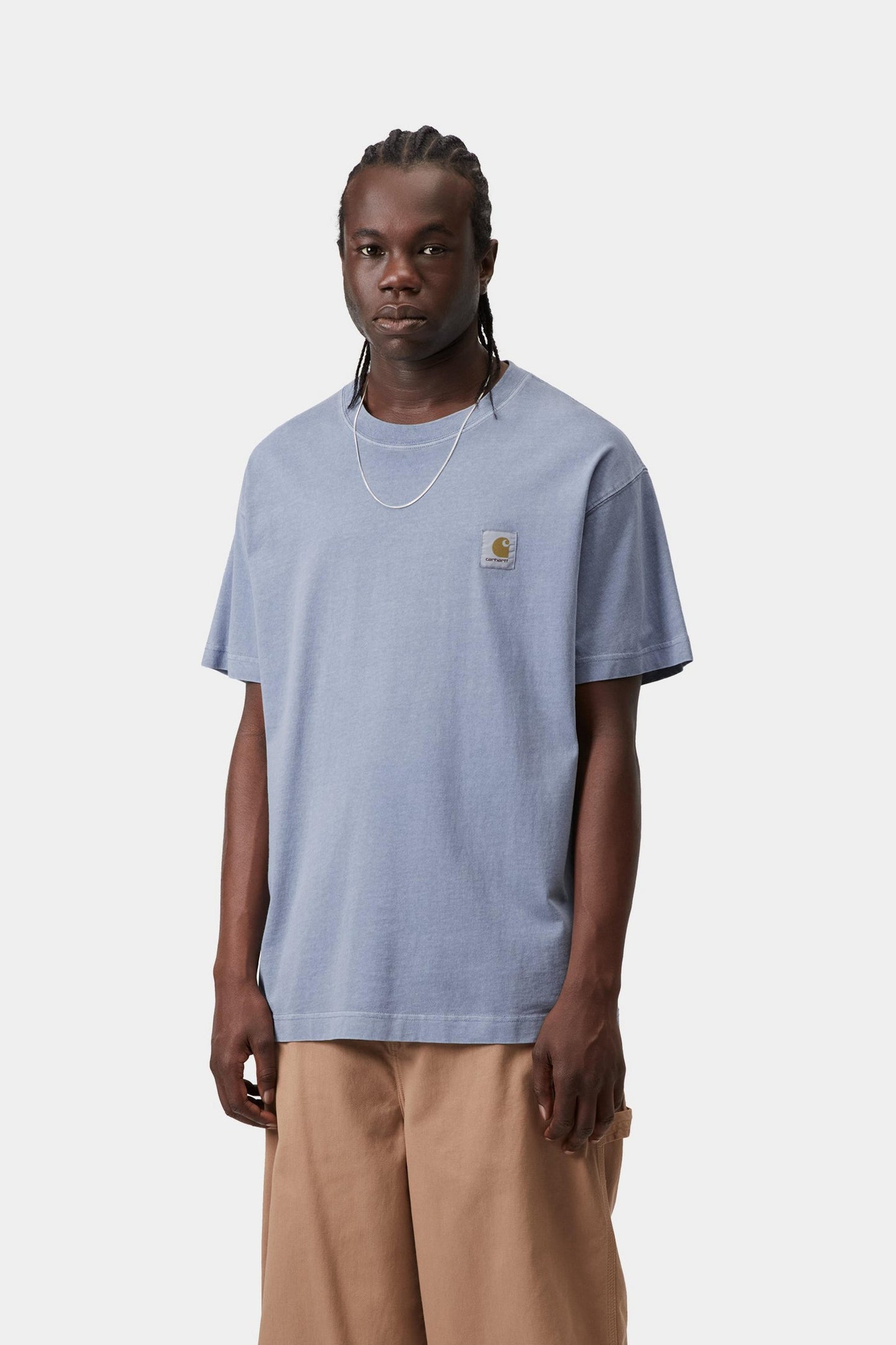 Carhartt WIP - S/S Nelson T-Shirt - Gentle Blue Garment Dyed