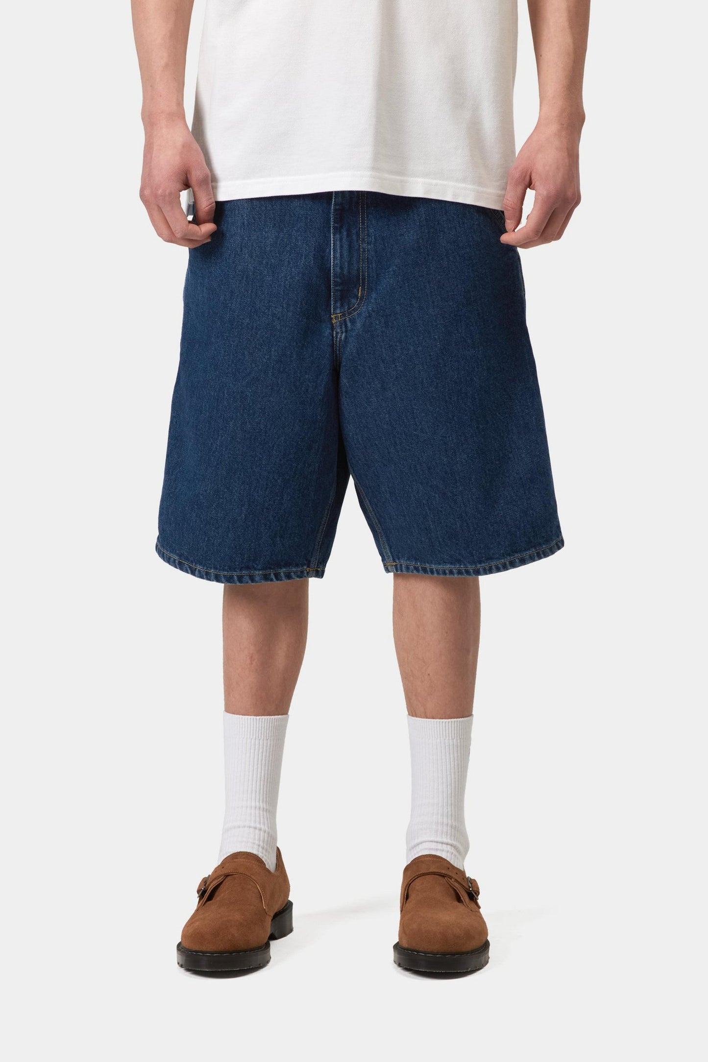 Carhartt WIP - Single Knee Short - Blue Stone Washed