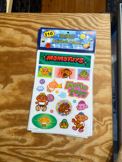 Momotoys - Sticker Sheet - Green