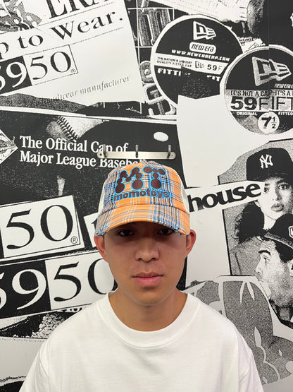 Momotoys - MT Hat - Orange Plaid