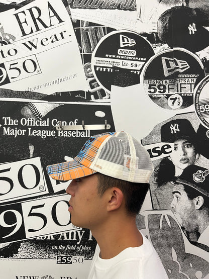 Momotoys - MT Hat - Orange Plaid