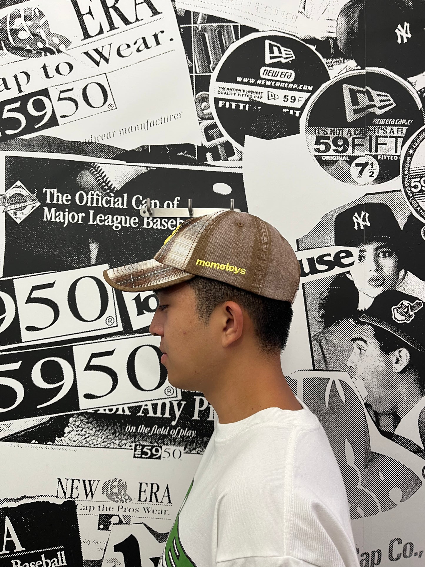 Momotoys - Classic Bubble M Hat - Brown Plaid