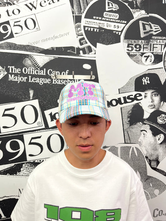 Momotoys - MT Hat - White Plaid