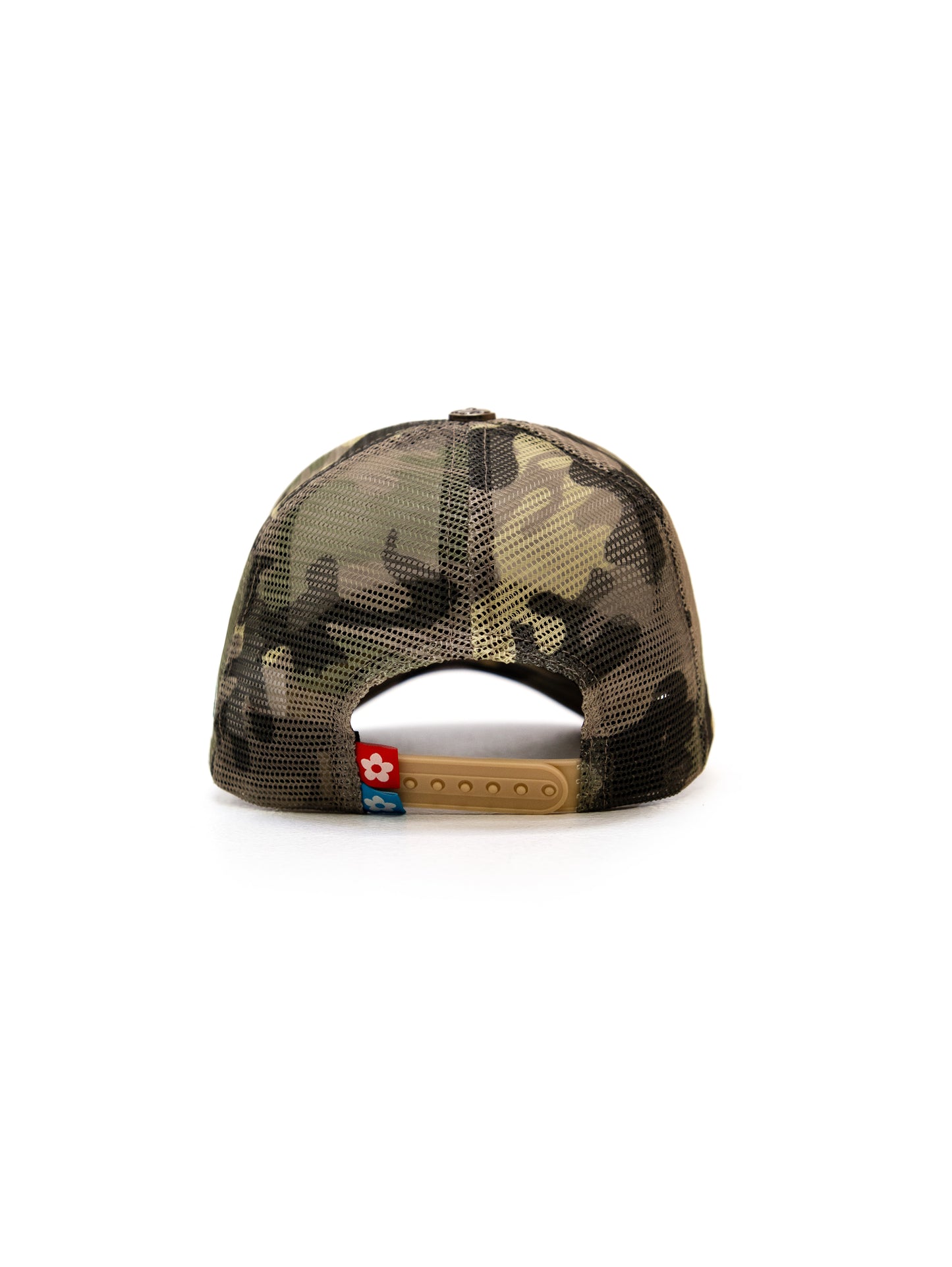 VANDYTHEPINK - Eye Logo Trucker Hat - Yellow Camo
