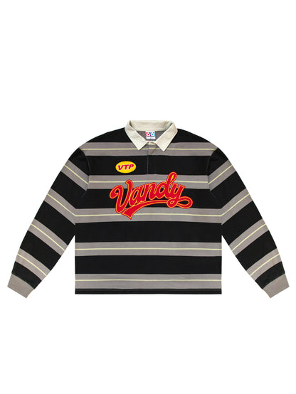 VANDYTHEPINK - Patchwork Polo L/S - Black