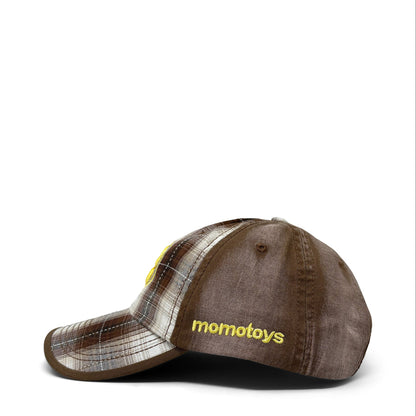 Momotoys - Classic Bubble M Hat - Brown Plaid