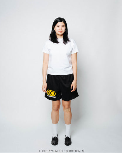 108WAREHOUSE - Oval Mesh Shorts (Black/Yellow)