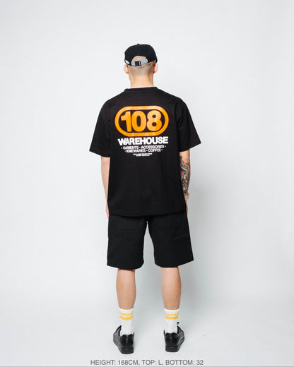 108WAREHOUSE - Oval T-Shirt (Black)