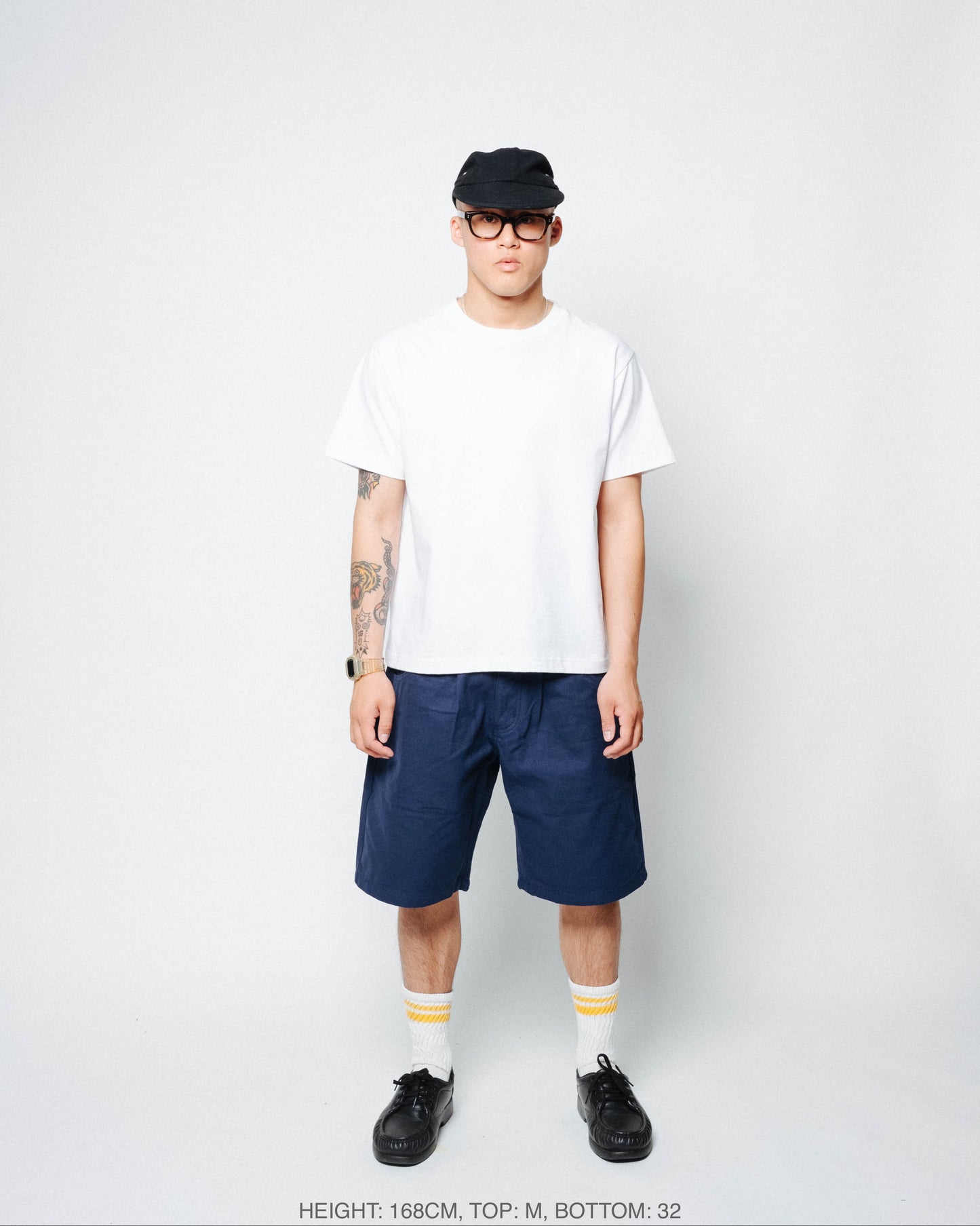 108WAREHOUSE - Canvas Work Shorts (Navy)