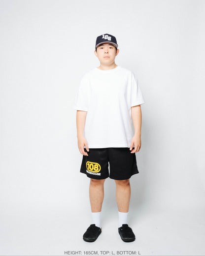 108WAREHOUSE - Oval Mesh Shorts (Black/Yellow)