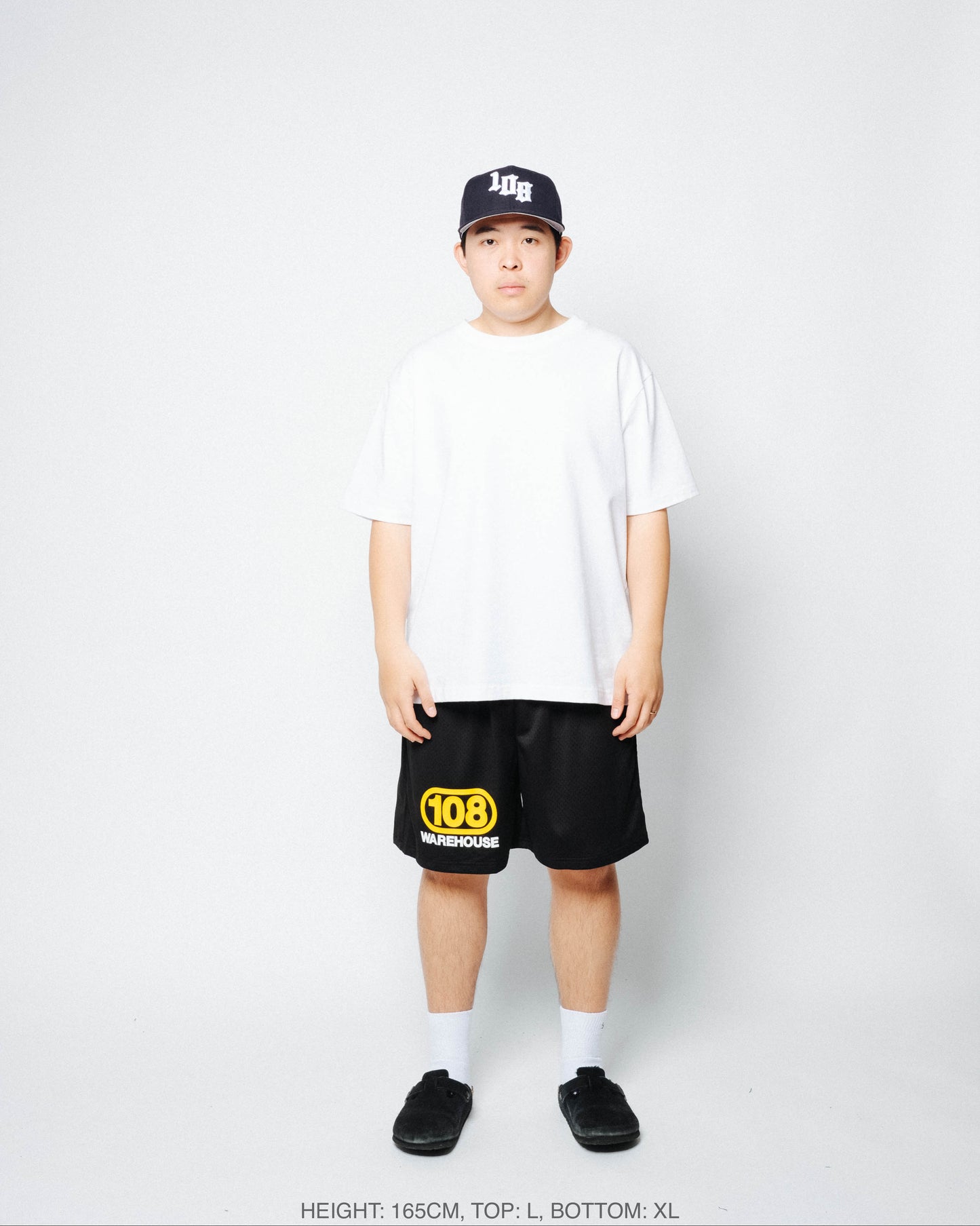 108WAREHOUSE - Oval Mesh Shorts (Black/Yellow)