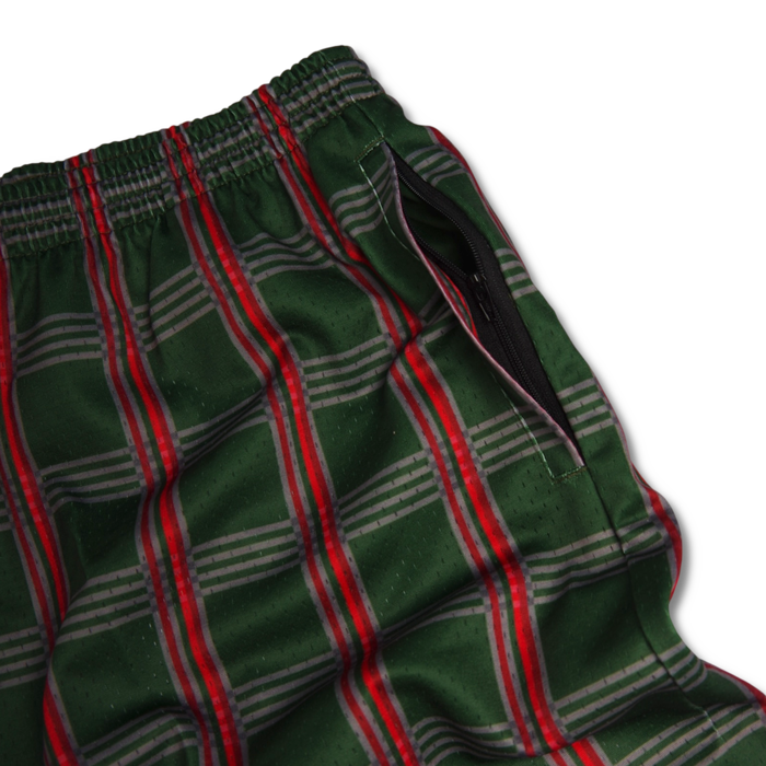 Lola's Hardware - Check Mate Mesh Shorts - Green/Red