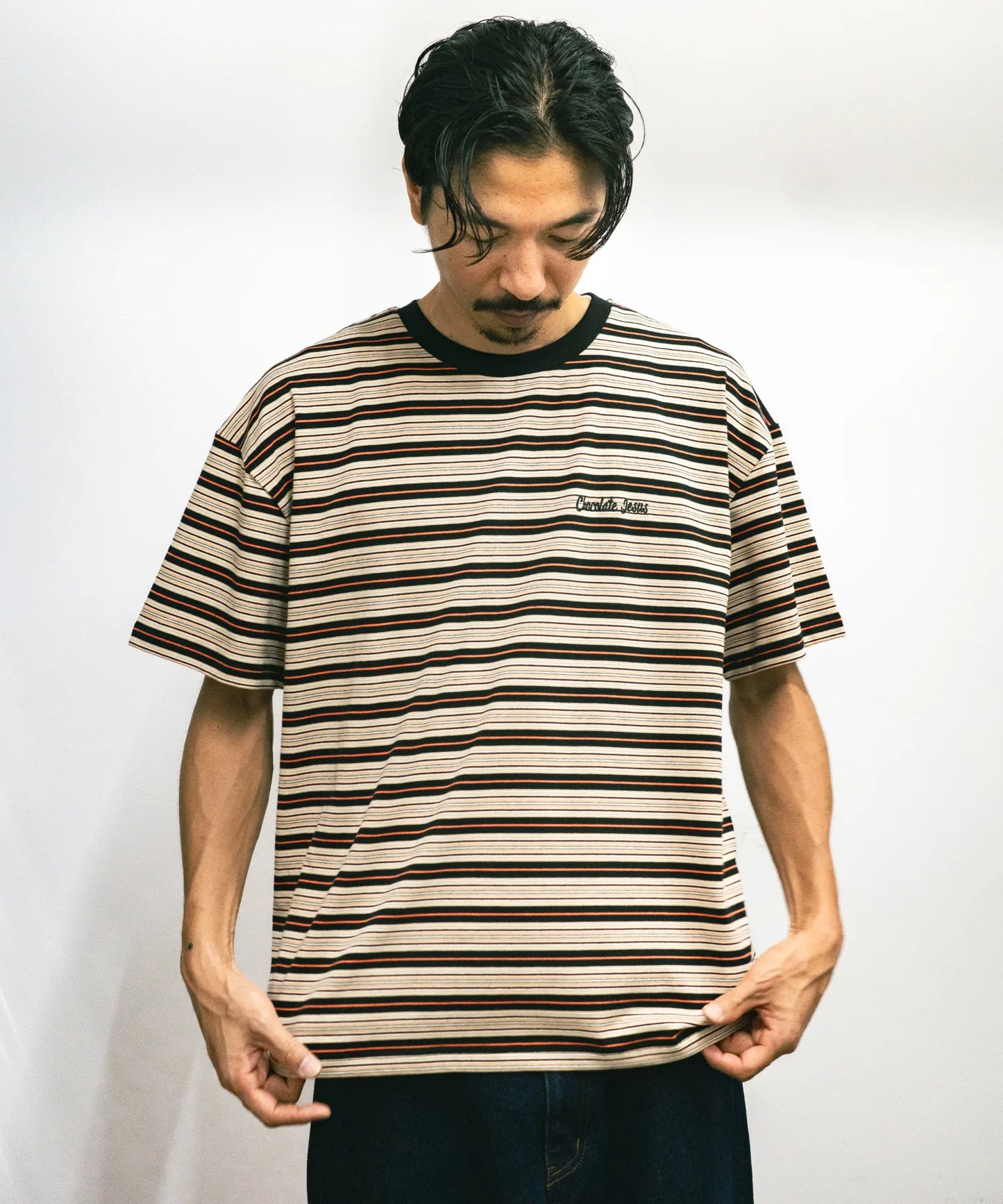 Chocolate Jesus - Mini Logo Border Tee - Orange