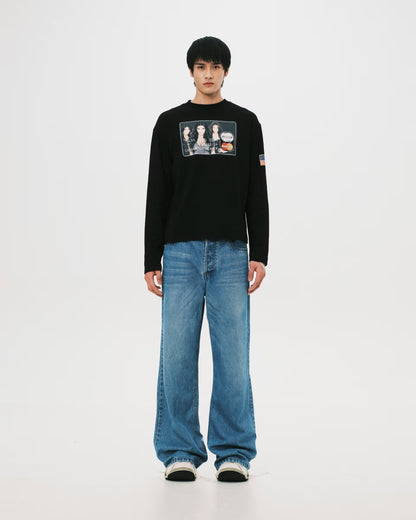 Nul1.Org - 1989S Flared Jeans - Washed Blue