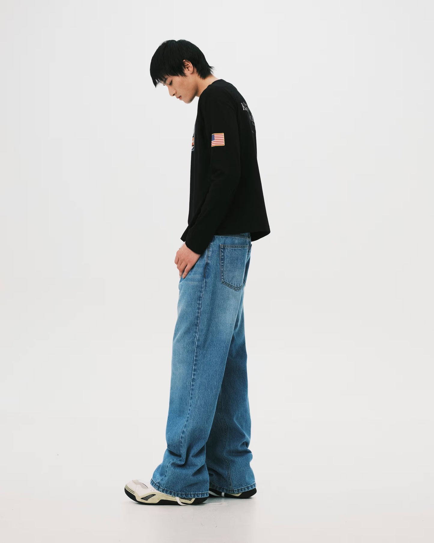 Nul1.Org - Kard LS Tee  - Black