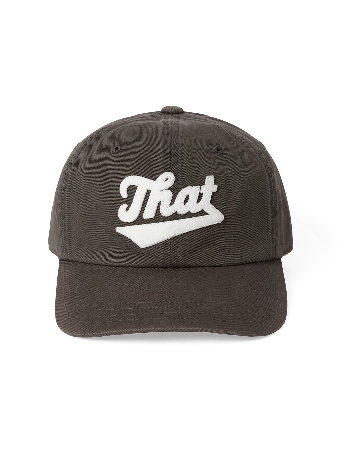 Thisisneverthat - Overdyed That Applique Cap - Washed Black