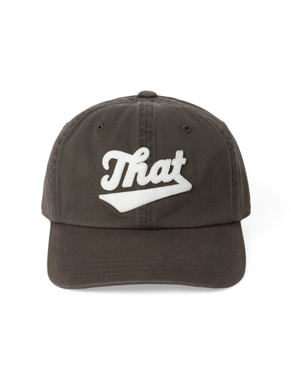Thisisneverthat - Overdyed That Applique Cap - Washed Black