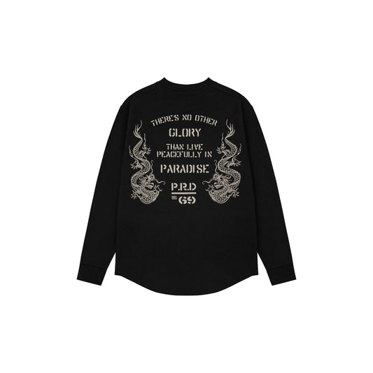 Paradise4Saigon - Tribe Waffle Shirt - Black